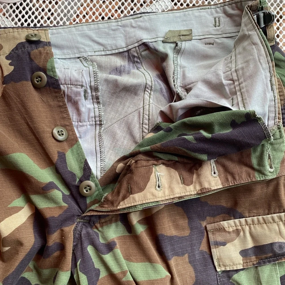 Camouflage military combat pants med long trousers hot weather woodland national - Picture 12 of 13